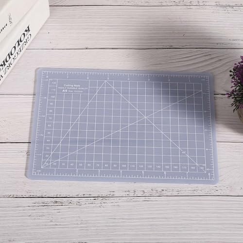A5 Translucent Cutting Board – Self-Healing Craft Mat for Quilting, Rubber Stamp & Model Making, Non-Slip Non-Reflective Surface(S) - size: 8.7"L x 5.9"W