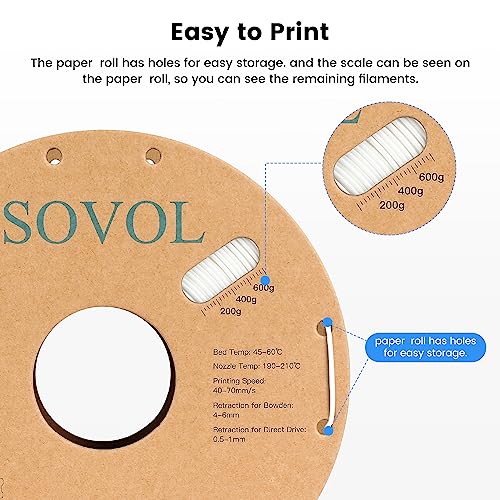 Sovol 3D Printer PLA Filament 2kg Spool Printing Materials, Black+White - color: Black & White, size: 2 KG