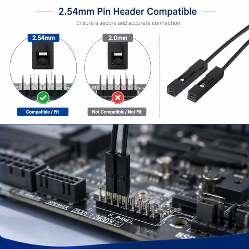 10 Pack Female to Female Jumper Wires 2 Pin Connector