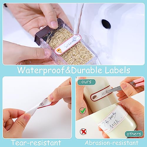 480 Baby Bottle Labels for Daycare, Waterproof Self-Laminating - style: Cute Animal Style