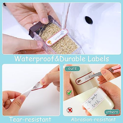 480 Baby Bottle Labels for Daycare, Waterproof Self-Laminating - style: Cute Animal Style