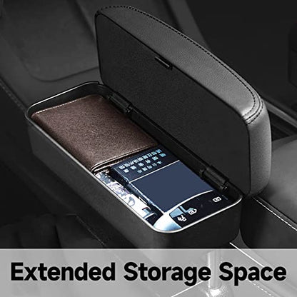 Car Armrest Storage Box Car Seat Gap Filler Organizer