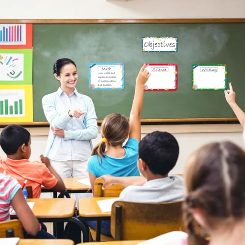 Classroom Learning Objectives Board, 9pcs Magnetic Schedule Display - style: Landscape Whiteboard