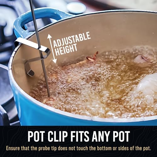 CRAFT911 Candy Thermometer with Pot Clip - Deep Fry Oil Thermometer for Frying and Candle Making (Lemon) - color: Lemon 1 Pack