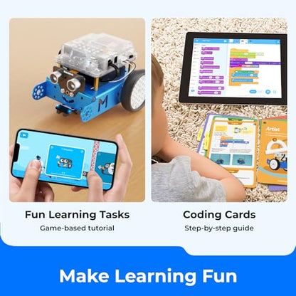 Makeblock mBot STEM Coding Toys Robotics for Kids Ages 8-12 (Pack of 2) - size: mBot Blue (Pack of 2)