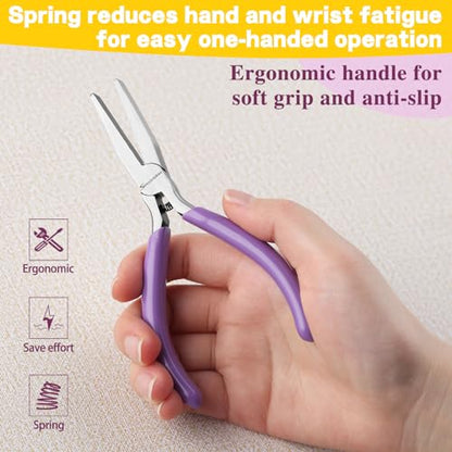 SPEEDWOX Flat Nose Pliers - Mini Duck Bill Pliers for Jewelry Making, Bending, Straightening, Shaping & Ring Opening - style: Flat Nose Pliers Smooth Jaws