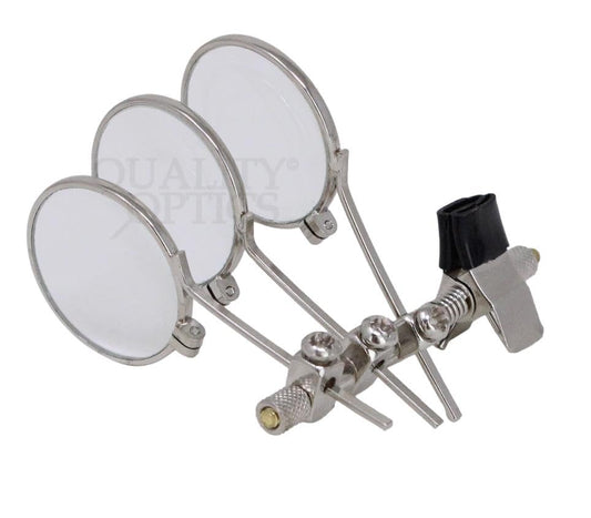 USA Folding Jewelers Loupe Style Pocket Magnifier - style: Clip-On, 3 Lens