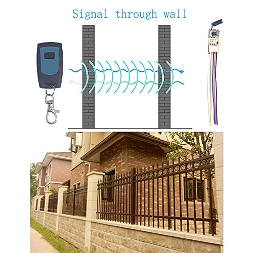Micro Wireless Relay Switch, Momentary 433MHz RF DC 3.3-12V 5V - color: Mometary 433MHz