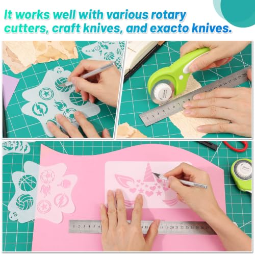 anezus Self Healing Cutting Mat for Rotary Cutting, 35" x 23.3", Green - color: Green, size: 35"L x 23.3"W