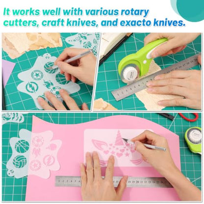 anezus Self Healing Cutting Mat for Rotary Cutting, 35" x 23.3", Green - color: Green, size: 35"L x 23.3"W
