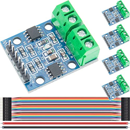 L9110S DC Stepper Motor Module, 5Pcs Dual-Channel H-Bridge DC Stepper Driver Board 2.5-12V Motor Driver Controller Module LED Lights for Arduino Stepper Motor Smart Car