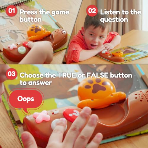 BEST LEARNING Book Reader Animal Kingdom - Interactive Talking Sound Toy