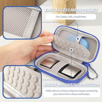 Heart Rate Monitor Case Compatible with KardiaMobile 6L &1L,Dark Blue - color: Dark blue