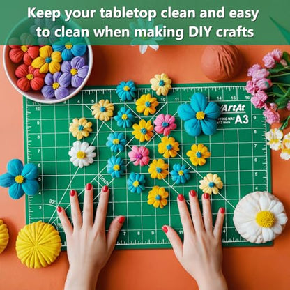 ArtAt A3 Self Healing Cutting Mat 12''x18'' 5 pack - color: Green, size: 18"L x 12"W（5pcs）
