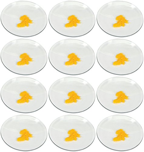 EISCO 12PK Watch Glasses, 2" (5cm) - Cover Lids for Beakers & Flasks - Evaporation Dish - Polished with Ground Edges