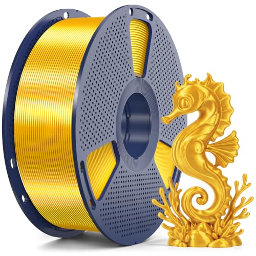 SUNLU Silk 2.0 PLA 3D Printer Filament, 1KG, Light Gold - color: 1000g Light Gold