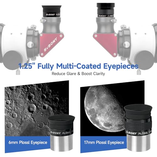 SVBONY SV233 Telescope Eyepiece Set,7-Piece Eyepiece & Filter Accessory Kit - style: Basic Set 7 pieces