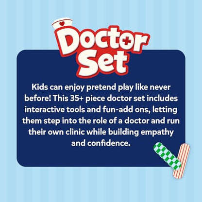 Skillmatics Doctor Set for Kids – 35+ Piece Realistic Pretend Play Kit