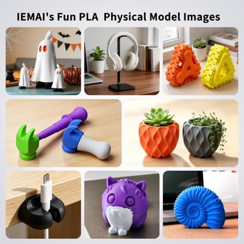 IEMAI PLA Filament 1.75mm, White 1kg (2.2lbs) - color: Pla White, size: 1KG