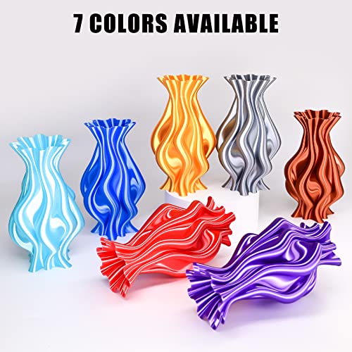 OVV3D Silk PLA Filament 1.75mm 3D Printer Filaments, Upgrade Silk Coffee Gold Filament for Most FDM 3D Printer, Metal 3D Printing Filament, 3D Filament 1.75 +/- 0.02mm, 2.2lbs / 1kg - color: Silk Metal Copper