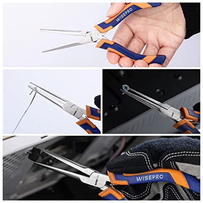 6 Inch Mini Needle Nose Pliers, Mini Chain Nose，Long Reach Pliers, for Jewelry/Craft Making, Repairing - style: 6 Inch Needle Nose Pliers