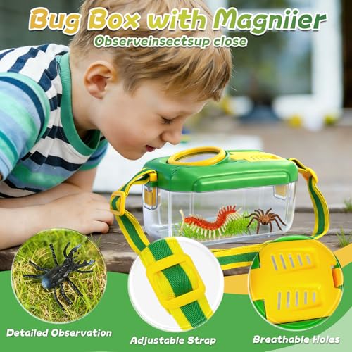 28 PCS Outdoor Explorer Kit, Bug Catcher for Kids Educational Outdoor Toys