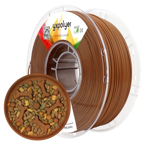 YXPOLYER PLA Plus Filament Food-Grade 1.75mm 3D Printing Filament Brown - color: Brown