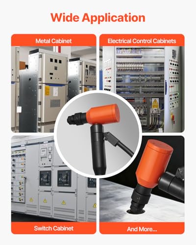 VEVOR Knockout Punch Set, 10 Ton Hydraulic Knockout Set, 1/2" to 2" KO Tool Kit Hole Making Tool, KO Tools Kit W/6 Dies for Metal Electrical Cabinets, Electrical Control Cabinets, Switch Cabinets - style: 10 Ton Hydraulic Knockout Set