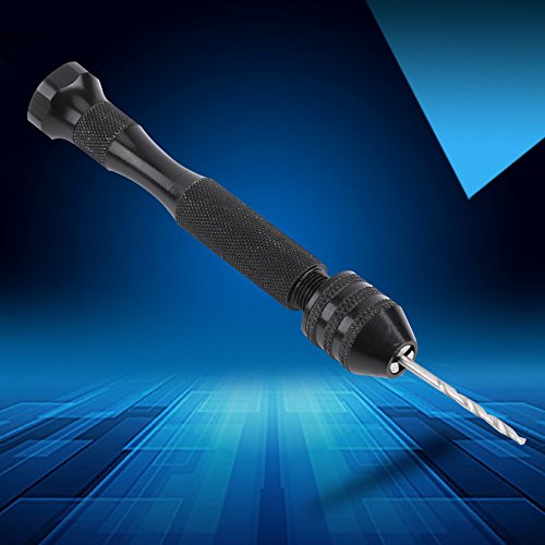 Pin Vice Hand Drill Bits, 10PCS Pin Vise Hand Drill Set 0.3-3.6mm, Professional Pin Drill Bit Tools for Metal Wood, Manual Work DIY, Jewelry, Assembling, Model Making