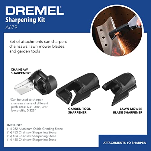 Dremel A679-02 Sharpening Attachment Kit, Compatible with Rotary Tools