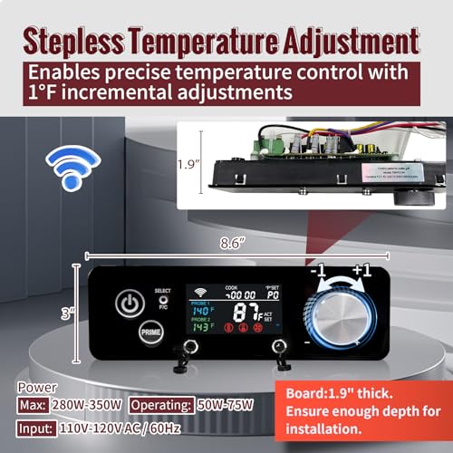 ±1°F WiFi PID APP Control Complete Kit for Pit Boss 440-1600