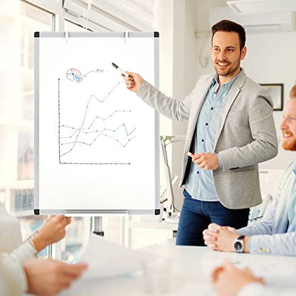 VIZ-PRO ECO Magnetic Mobile Whiteboard, 36 X 24 Inches, Easel Flipchart Stand Rolling Dry Erase Board with Paper Pads - color: White, size: 36 X 24 Inches