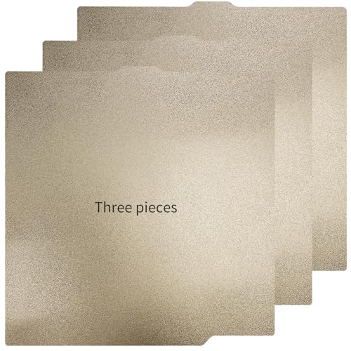 3-Pack PEI Build Plate 260×271mm for Elegoo Centauri Carbon/Centauri Carbon 2, CC2,Double Sided Textured PEI Sheet Spring Steel Print Bed Compatible with Elegoo Centauri Carbon Series 3D Printers - size: 260x271mm, style: 3