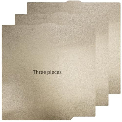 3-Pack PEI Build Plate 260×271mm for Elegoo Centauri Carbon/Centauri Carbon 2, CC2,Double Sided Textured PEI Sheet Spring Steel Print Bed Compatible with Elegoo Centauri Carbon Series 3D Printers - size: 260x271mm, style: 3