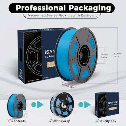 3D Printer Filament PLA Blue 30-300mm/s for Bambu Lab 3D PrinterAMS,AMSLite - color: Blue