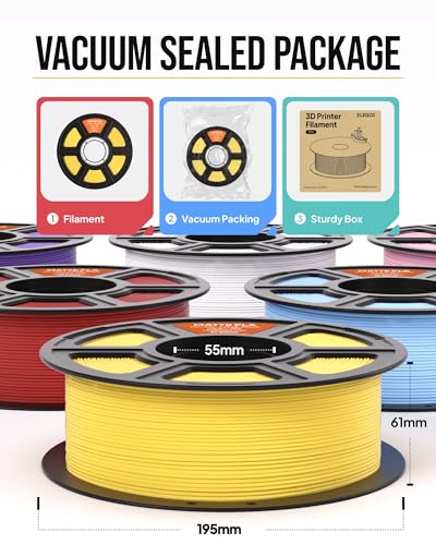 ELEGOO Matte PLA 3D Printer Filament 1.75mm Beige 1KG - color: 1kg Beige