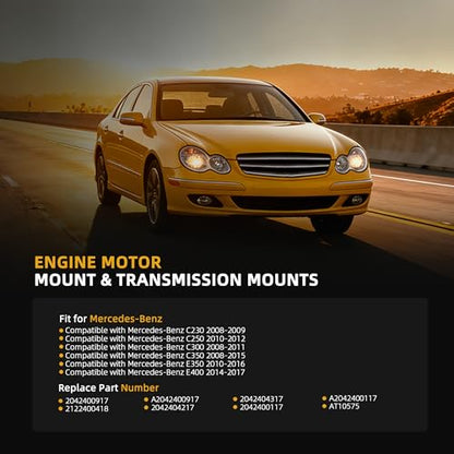 Engine Motor Mount Transmission Bracket Kits for Mercedes-Benz - style: for C230/C250/C300/C350/E350/E400