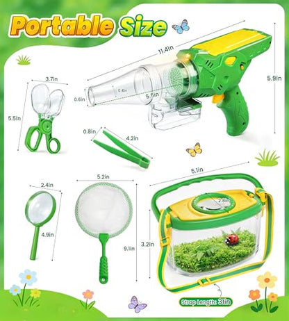 Bug Catcher for Kids Age 3-12, Bug Vacuum Catching Kit with Bug Collector