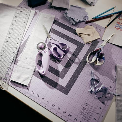 Fiskars 18" x 24" Self Healing Cutting Mat for Sewing, Lilac Mountain Haze - color: Lilac/Mountain Haze, size: 18"L x 24"W