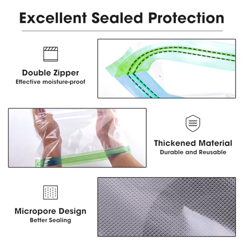 eSUN 3D Printing Filament Vacuum Storage Bag, Spool Storage Sealing Bags Dust Proof Humidity Resistant for Keeping Filament Dry, 5 Vaccum Bags Only - color: 5 Vaccum Bags Only