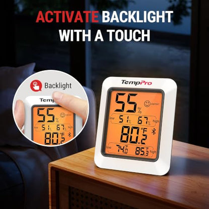 TempPro TempAir Bluetooth Hygrometer Thermometer for Greenhouse Up to 260ft - size: Bluetooth