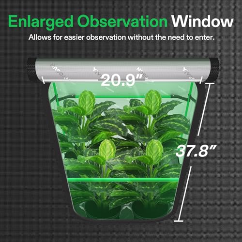 VIVOSUN P558 PRO Grow Tent 5x5 Large Indoor Grow Tents 60"x60"x 80" - size: 60"x60"x80"