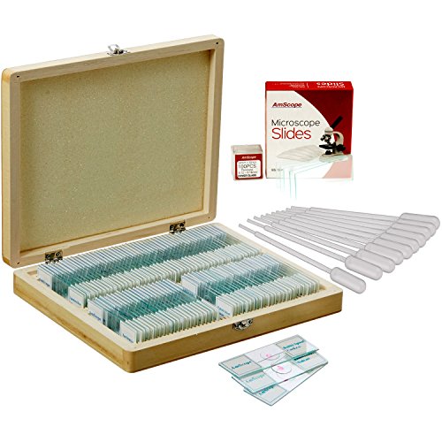 AmScope Assorted Specimens Set with Slides & Pipettes - style: PS100E-72P100S22-50PP