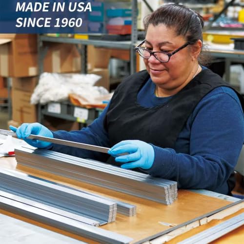 PEC Tools 18"/450mm Steel Rule, Slim & Flexible, Made in USA - color: Flexible, size: 18"/450mm