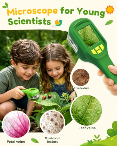 Digital Bug Catcher for Kids, Outdoor STEM Toys Birthday Gifts for Kids 3+