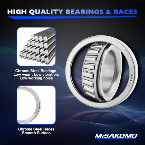 L68149 Trailer Axle Bearings Kit for 3500lb 1-1/16''*1-3/8''Axle-2 Sets - size: 2 sets
