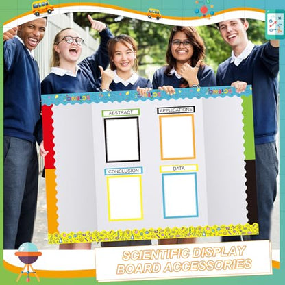 Fuyoooo 90 Pcs Science Fair Board Supplies, Colorful, Scientific Lab - style: Colorful,Science Lab