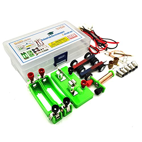 EUDAX DIY Physics Experiment Model Kit Electromagnetic Materials Electromagnet and Basic Electricity Discovery Circuit for School Lab Creative Educational Science Projects Teaching Equipment
