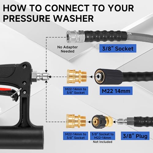 RIDGE WASHER 18’’ Pressure Washer Surface Cleaner with Dual Handle,4500 PSI - size: 18 Inch
