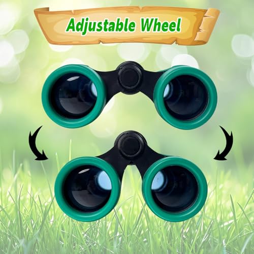 Binoculars for Kids, Kids Binoculars for 3-12 Boys Girls, Outdoor Toys - color: Green